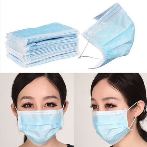 10pcs Disposable Masks To Prevent The Virus 3 Layer Fabric