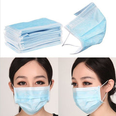 10pcs Disposable Masks To Prevent The Virus 3 Layer Fabric